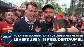 UNGLAUBLICHER JUBEL FC Bayern München abgelöst - Bayer 04 Leverkusen erstmals Deutscher Meister