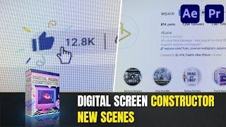 Digital Screen Constructor  New Scenes  After Effects  Premiere Pro