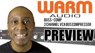 WARM BUS COMP 2 CHANNEL VCA BUS COMPRESSOR PREVIEW  A POTENTIAL 2020 HIT FOR WARM AUDIO