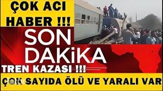 Son Dakika Tren raydan çıkarak devrildi Çok sayıda maalesef...