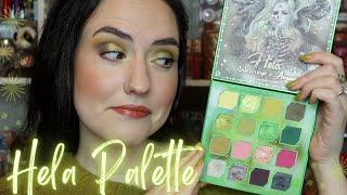 HELA Palette Angelica Nyqvist + Odens Eye Cosmetics  Swatches Tutorial Review + Extended Bloops