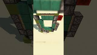 3x3 Piston Door #minecraft #tutorial #redstone #doors #pistons #shorts