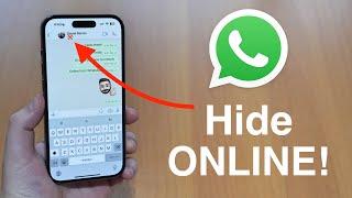 How To Hide Online Status on WhatsApp