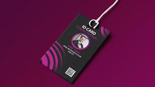 How To Design Company ID Card - Photoshop CC