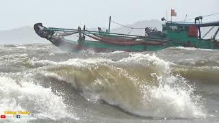 The weather is so bad many boats regret going to sea