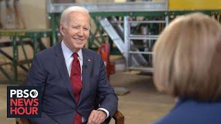 Biden talks economy China political division in exclusive interview with Judy Woodruff