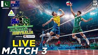 Live  Pakistan vs Australia  Match 3  Sarsabz Volleyball Series 2024  Sports Central