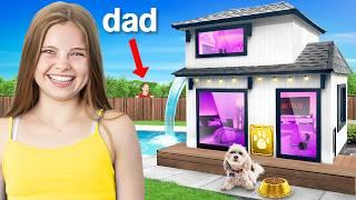 I Built a DREAM DOG HOUSE and Hid It From My Dad