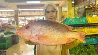 SEGAR DARI PASAR TERUS MASAK  SUP IKAN MERAH Isi manis sungguh aihh