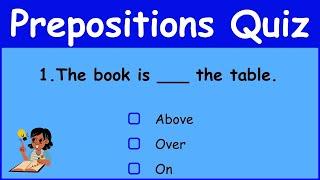 Prepositions Quiz  English Grammar Test