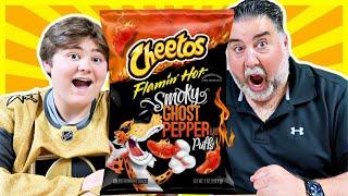 NEW Cheetos Flamin Hot Smoky Ghost Pepper Puffs Review