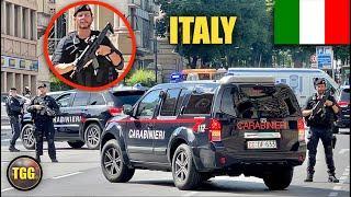 Italy Heavily Armed Carabinieri Shut Down The Street