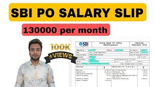 My SBI PO Salary Slip 2023  ₹130000 per month  Bank PO Salary  हिंदी में #sbiposalary