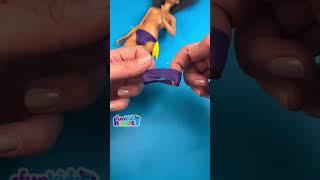 How to Make Easy Bathing Suit for Barbie  Beach Wear #BarbieDIY