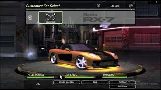 How to customize hans RX - 7 in need for speed underground 2