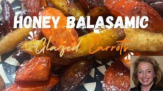 Honey Balsamic Glazed Carrots Recipe - Rich Sweet and Delicious Roast Carrots