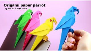 origami paper parrothow to make  paper bird or parrot