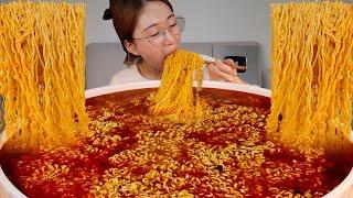 ASMR 호로록주의 후회스러운 새벽에 라면10개 리얼먹방  loud asmr 10 Spicy ramens MUKBANG