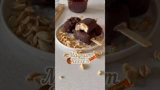 Magnum Reese’s sin azúcar #recetasfaciles #recetas #heladocasero #reeses