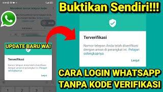 Cara Terbaru Login WhatsApp Tanpa Kode Verifikasi 6 Digit