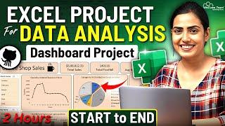 EXCEL Full PROJECT for Data Analysis with Practical 2 Hours  End-to-End Excel Dashboard Project