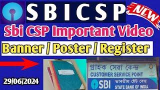 SBI CSP  Important Video  Jaruri Poster Banner  Kiosk banking update