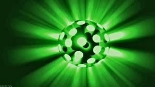 Green Disco Ball LightsNight Rotating Party Video Background