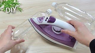 IRON a Plastic bottle the Result is MAGNIFICENT - Intelligent recycling idea - DIY crafts