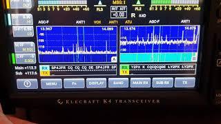 Elecraft K4 - Double Decoding Two VFO simultaneously - IW2NOY