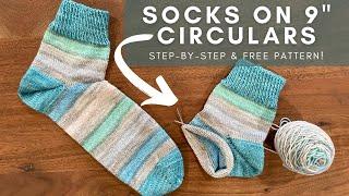 Socks on 9 Circular Knitting Needles  Step-by-Step Knitting Tutorial  Knitting House Square