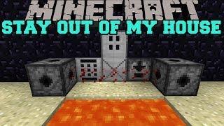 Minecraft STAY OUT OF MY HOUSE MINES LASERS AND KEYCODES Security Craft Mod Showcase