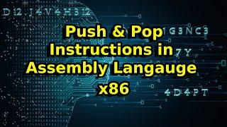 Push and Pop Instruction in Assembly Language