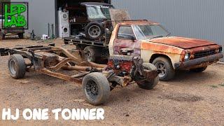 Holden HJ One Tonner Restoration Part 1 Stripping to Bare Chassis