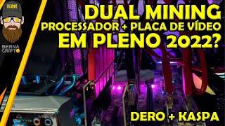 MINERAÇÃO DUAL DERO+KASPA NA RIG. PEGOU FOGO NO COOLER SIMPLES A SORTE FOI QUE VI - BERNA CRIPTO