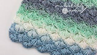 Crochet Puff Shell Star Stitch Great for Scarves or Blankets  Stunning Textured Stitch