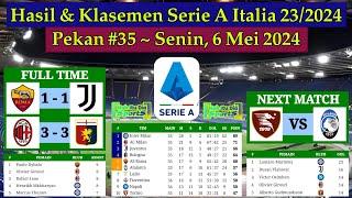 Hasil Liga Italia Tadi Malam - AS Roma vs Juventus - Klasemen Serie A Italia 2024 Pekan 35