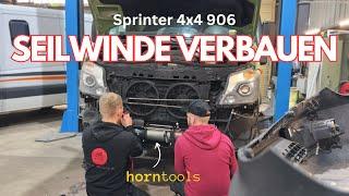 SEILWINDE einbauen bei OCS  WINDENPLATTE  Horntools  Sprinter 4x4 906 