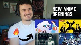 FIRST TIME REACTING TO NEW ANIME OPENINGS  2024 EDITION