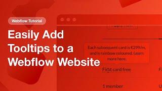 Easily Add Tooltips to a Webflow Website