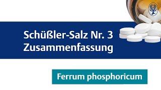 Schüßler-Salz Nr. 3 Ferrum phosphoricum - Überblick ► heilpraktikerkurse.de