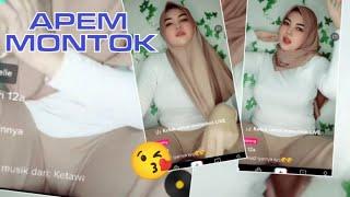 Jilbab live pamer apem tembem bikin salfok