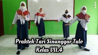 Praktek Tari Sinanggar Tulo  Kelas VII.4  SMP Negeri 2 Padang Tualang