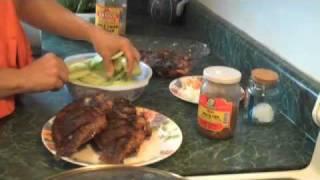Cooking With Tina Diaz - Fried Tilapia & SeaweedCucumber & Talbos ng Sayote Salad Part 1