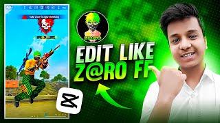 How to EDIT like Zoro ffx in capcut   Zoro FF shorts editing in Capcut