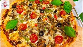 #_پیتزا پیتزای گوشت و قارچ Meat and mushroom pizza Recipe