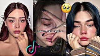 Crying Girl makeup️tiktok compilation 2023