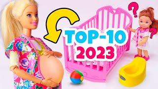 Top 10 dei video con Barbie incinta giocattolo. Storie di mamma Barbie. Video per bambini