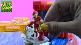 Transformers Rescue Bots SAVE Iron Man Dani Burns High Tide Heatwave-- toy videos for children