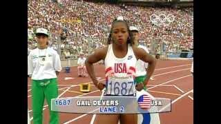 USAs Gail Devers Claims 100m Gold In Tight Finish - Barcelona 1992 Olympics