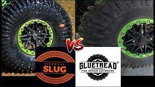 Gluetread VS. Sidewall Slug  Off-road Tire Sidewall Repair